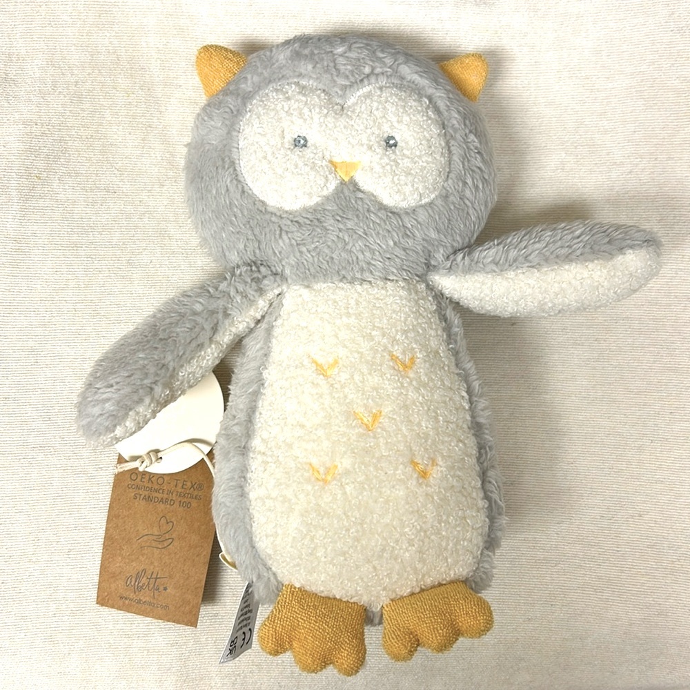 Albetta Mummy Owl Fur Plush - Picture 2 of 5